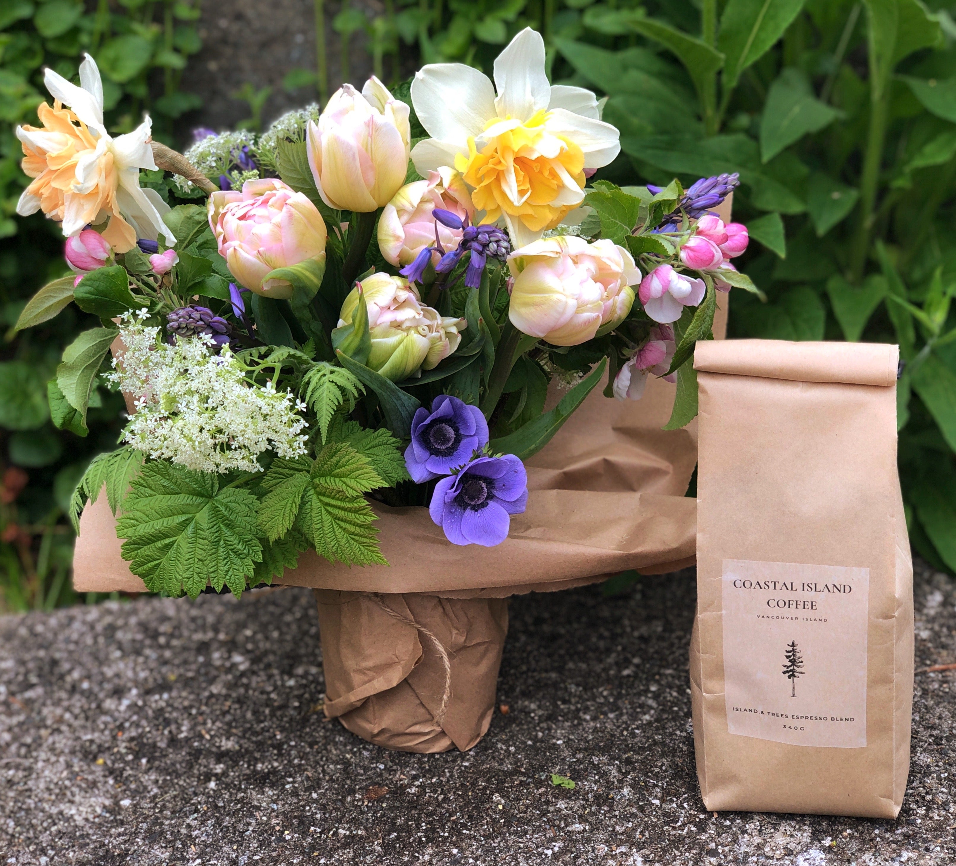 Coffee and Flowers Gift Bundle